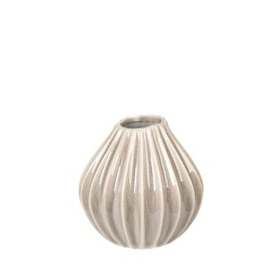 Home Broste Copenhagen Vaser & Potter | Vase Wide Grey Liten