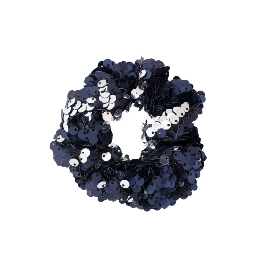 Wear Dark Department Harstrikker & Brosjer | Scrunchie Sequin Navy Blue